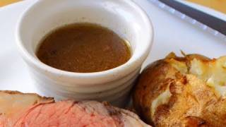 Beef Au Jus Recipe  Au Jus for Prime Rib of Beef  How to Make Au Ju Sauce [upl. by Nnalorac]