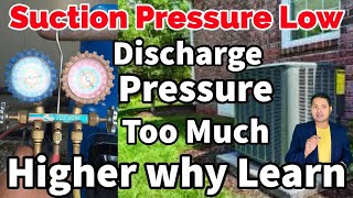 Suction pressure low and Discharge pressure too high why what’s Problem Learn repair tips Tricks [upl. by Foscalina474]