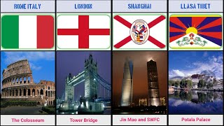 Most Famous Landmarks Around the World [upl. by Rexer245]