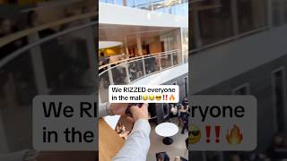 Wait the reaction 😂trending rizz mall reaction people airdrop rizzgod popular fyp [upl. by Kela980]