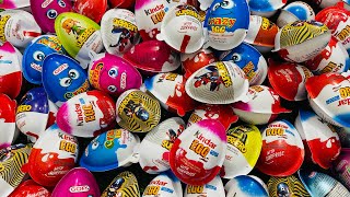 ASMR Crazy Egg Opening  218 kinder satisfying yummykinder kinderjoy kindersurprise chocolate [upl. by Kreg961]