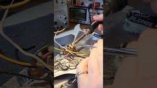 Wiring Lollar pickups in a Fender Strat luthier guitarrepair guitar luthiery guitarist [upl. by Amilah200]