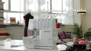 Surjeteuse BERNINA L 460  L 450  enfiler et surjeter avec 3 fils [upl. by Viridissa]