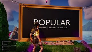 The Weeknd  Popular ft Madonna amp Playboi Carti  Video Premiere at Fortnite Festival [upl. by Ralat]