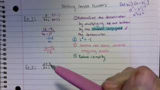 Dividing Complex Numbers [upl. by Grannie57]