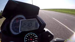 Top speed benelli tnt 600 gps velocidad maxima [upl. by Edorej]