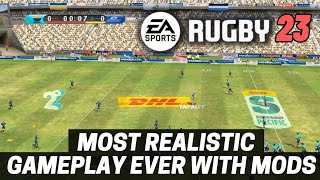 EA SPORTS RUGBY 23  THE MOST REALISTIC GAMEPLAY EVER  New pitch markings advertising and MORE [upl. by Lobiv]