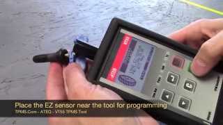 TPMScom How to program Schrader EZ Sensor Ateq VT55 [upl. by Malorie]