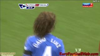 David Luiz FreeKick vs Liverpool [upl. by Llednar]