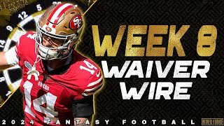 Week 8 Waiver Wire Pickups  2024 Fantasy Football [upl. by Mohkos]