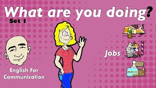 What Are You Doing  What Do You Do Jobs  Speaking Practice  Learn English  Mark Kulek ESL [upl. by Pomcroy]