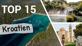 KROATIEN URLAUB  TOP 15 Sehenswürdigkeiten amp Tipps für deine Reise [upl. by Gnuy574]