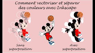 Vectoriser et séparer les couleurs avec Inkscape et astuces pour améliorer les contours [upl. by Beckie]