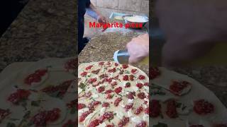 Margarita pizza usa pizza italiancuisine pizzalover italianfood cooking food [upl. by Aehsat]