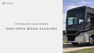 Tiffin Delivery Walkthrough 2022 Open Road Allegro [upl. by Ahsinan219]