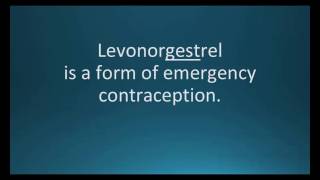 How to pronounce levonorgestrel Plan B OneStep Memorizing Pharmacology Flashcard [upl. by Yancey]