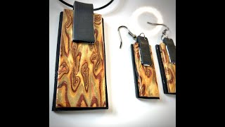 Metallic MokumeGane Pendant and Earrings [upl. by Helli244]