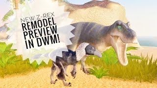 NEW ZHUCHENGTYRANNUS REMODEL PREVIEW UPDATE  Dinosaur world mobile  Roblox [upl. by Sirtemed]