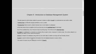 01  Chapter 8 Introduction to Database Management Systems Libre Office Base 402 Class X CBSE [upl. by Rehposirhc165]