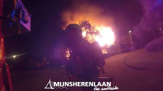 Brandweer prio1 kerkbrand Heyplaat Rotterdam [upl. by Mylor]