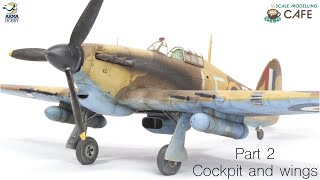 Arma Hobby Hawker Hurricane Mk IIc 148 Part 2 Cockpit and wings [upl. by Odlamur206]