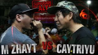 SUNUGAN KALYE  M Zhayt vs Caytriyu [upl. by Nohsauq]