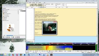 Receiving image in the Shortwave Radiogram 9400 kHz with Fldigi [upl. by Anilos]