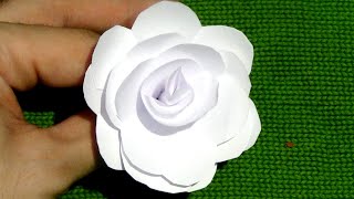 CÓMO HACER una FLOR DE PAPEL EN 5 MINUTOS [upl. by Wehttan]