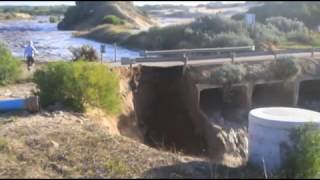 St Francis Bay Sand River Bridge Collapse 7 July 2011 Linda Collison [upl. by Anires]