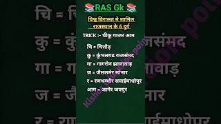 Rajasthan RAS Gk questions ras cet bstc rajasthan gk ptet reet rpsc gkquiz upsc ias [upl. by Wyler]