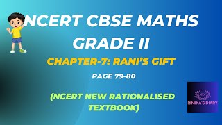 💥NCERT Grade 2 CBSE Class 2 Maths in TamilRani’s Gift CH7PG7980rimikasdiarycbsencertmaths [upl. by Kiki]