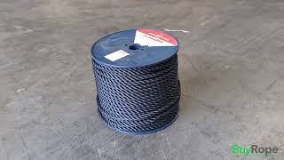 12mm Navy Polyester Rope 100m Coil Demo  BuyRope [upl. by Uriia]