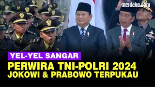 FULL SANGAR YelYel Perwira TNIPolri 2024 Usai Dilantik Jokowi amp Prabowo Terpukau [upl. by Eilsehc11]