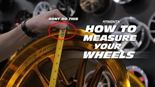 How To Measure Your Wheels Diameter Width Offset and Backspacing [upl. by Adlitam]