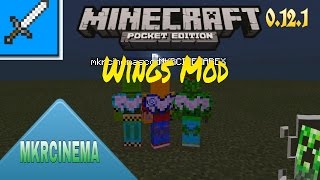 MCPE Wings ModMKRCINEMA Still Working for 0141 [upl. by Schinica]