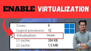 Enable virtualization in BIOSUEFI Settings on Windows 11 [upl. by Atiuqan]