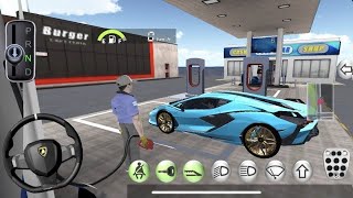 3D Driving Class Simulation  Funny Police Officer Refuel His Super Car Gas Crazy Driving Gameplay [upl. by Sible]