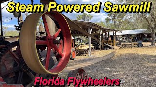 Steam Powered Saw Mill at the Florida Flywheelers [upl. by Martita]