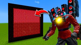 How to Make A Portal To The Titan Speakerman Controlled Dimension in Minecraft [upl. by Trevar353]