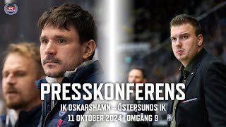 Presskonferens efter IK Oskarshamn – Östersunds IK [upl. by Hamilton]