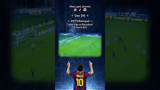 Day 341 341ˢᵗ Messi goal at Celta Vigo vs Barcelona on March 30 2013 [upl. by Ennaj]