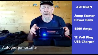 Autogen Jump Starter Power Bank Offgridder Review [upl. by Wallie]