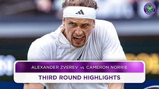 An incredible ending  Alexander Zverev vs Cameron Norrie  Highlights  Wimbledon 2024 [upl. by Lorita]