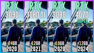 RTX 3090 vs RTX 3080 TI vs RTX 3080 vs RTX 4070 SUPER  Test in 20 Games [upl. by Sirovaj81]