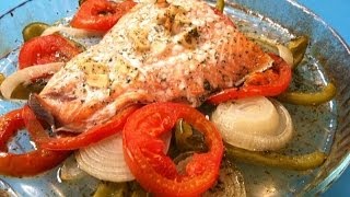 Salmón al horno Receta de pescado al horno [upl. by Harriett]