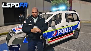 POLICE NATIONALE  Citroën Berlingo  PATROUILLE 2  LSPDFR GTA 5 MODS [upl. by Ahseneuq632]