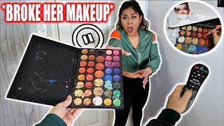 PAUSE CHALLENGE With GIRLFRIEND For 24 HOURS BROKE HER MAKEUP [upl. by Afas398]