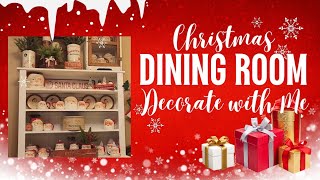 Christmas Dining Room Decorate with Me [upl. by Jenny]