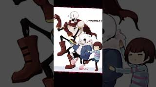 undertale edit PapairusSans and FriskUndertale vs Overtale [upl. by Terese]