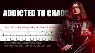 Megadeth Addicted to Chaos ISOLATED BASS  TABS [upl. by Heyman16]